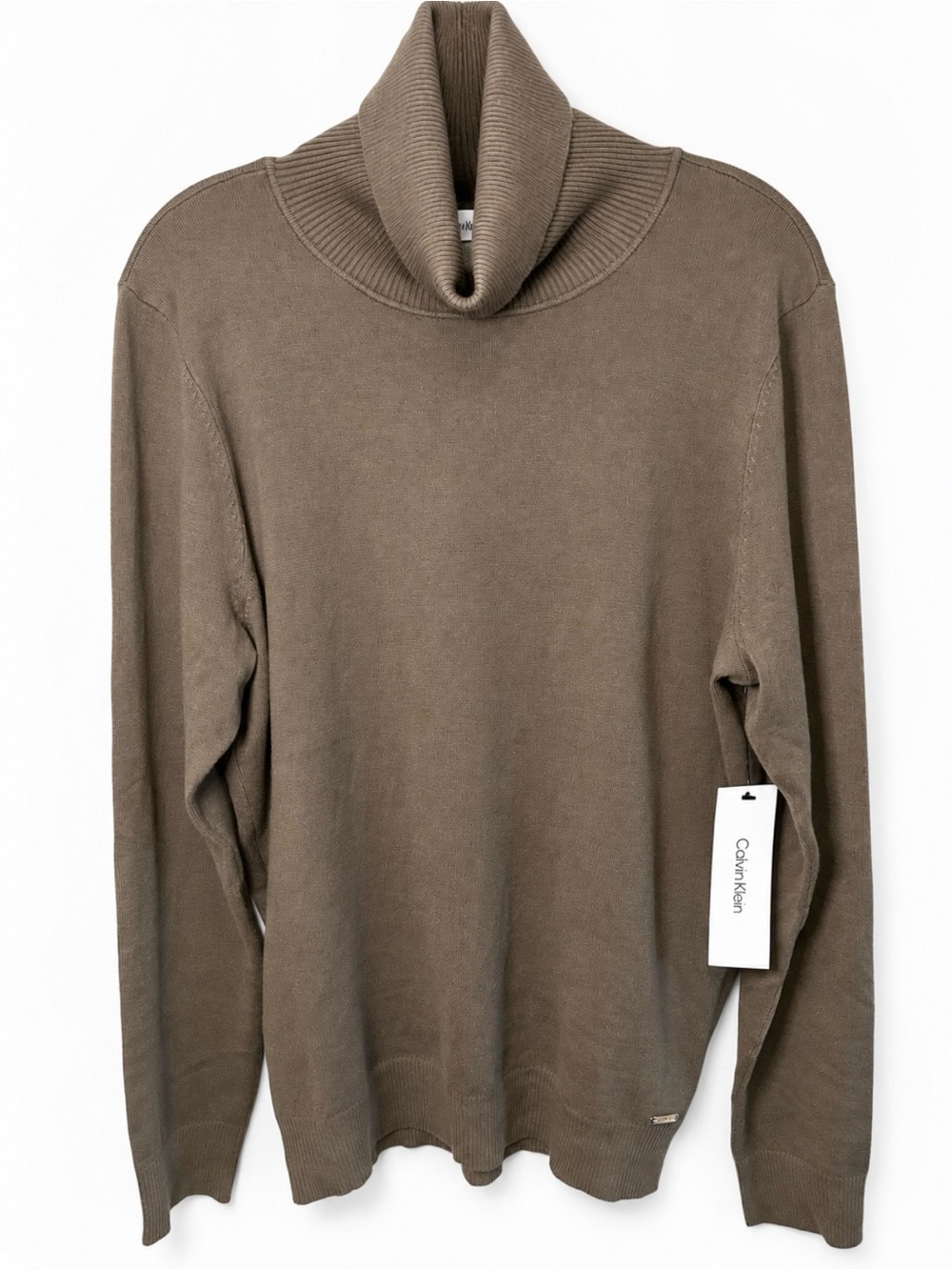NWT Calvin Klein Woman’s Army Green Turtleneck Sweater Large